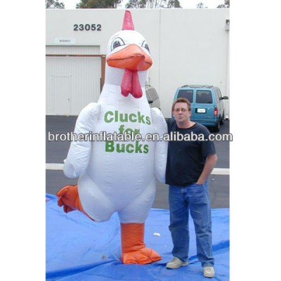 christmas chicken outdoor decoration inflatable chicken costume walking mascot