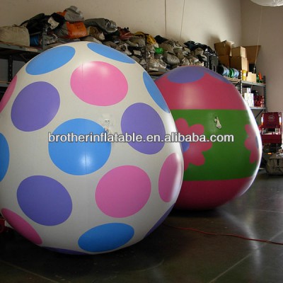 Custom design PVC Super Cute Colorful Easter Egg Balloon