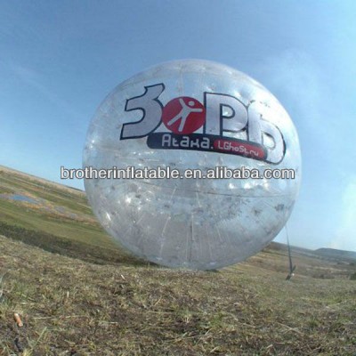 Custom Logo print inflatable round zorb walking ball Lawn adult toys for sales